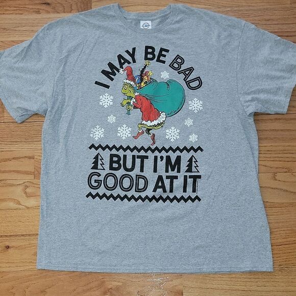 Grinch Christmas Short Sleeve Tee Tshirt by Delta Pro Weight Size XXL 2XL - Picture 1 of 6